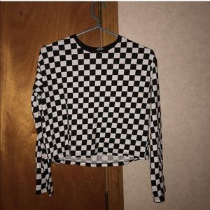 Checkered long sleeve
